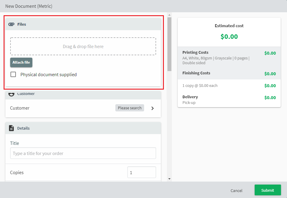 A screenshot showing the order attachments attribute